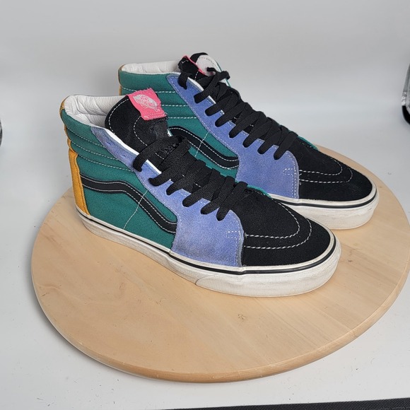Vans Other - Vans SK8 Hi Multi Color Mix & Match Shoes Sneakers Men Size 8.5 (Read)